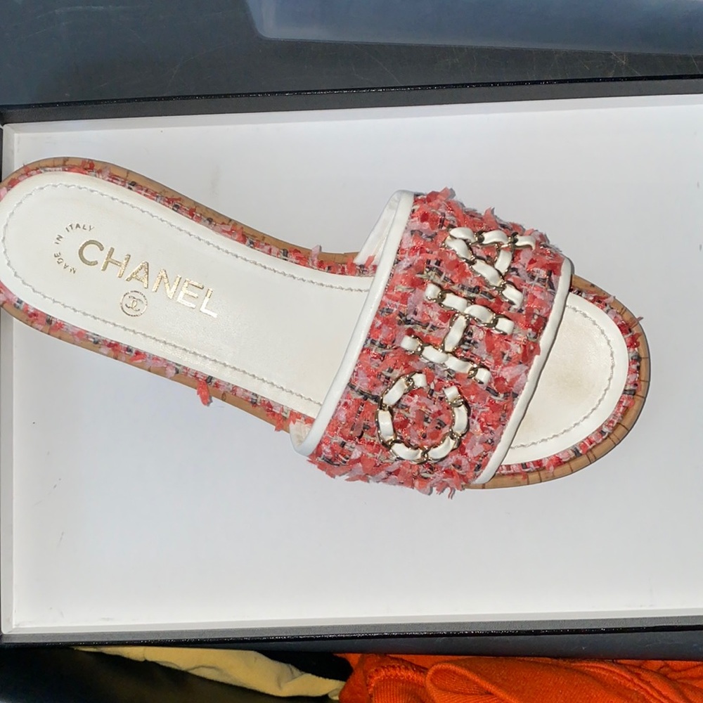 Authentic Chanel slides
